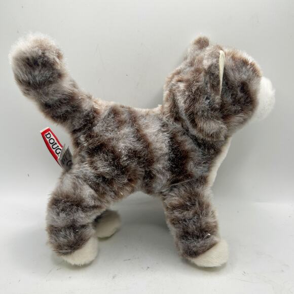 Douglas Cuddle Toys Zigby Gray Stripe Tabby Cat # 4024 Stuffed Animal Toy EUC - Picture 2 of 4